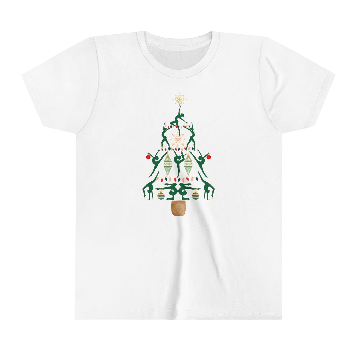 Christmas Gymnastics Youth Short Sleeve T-Shirt