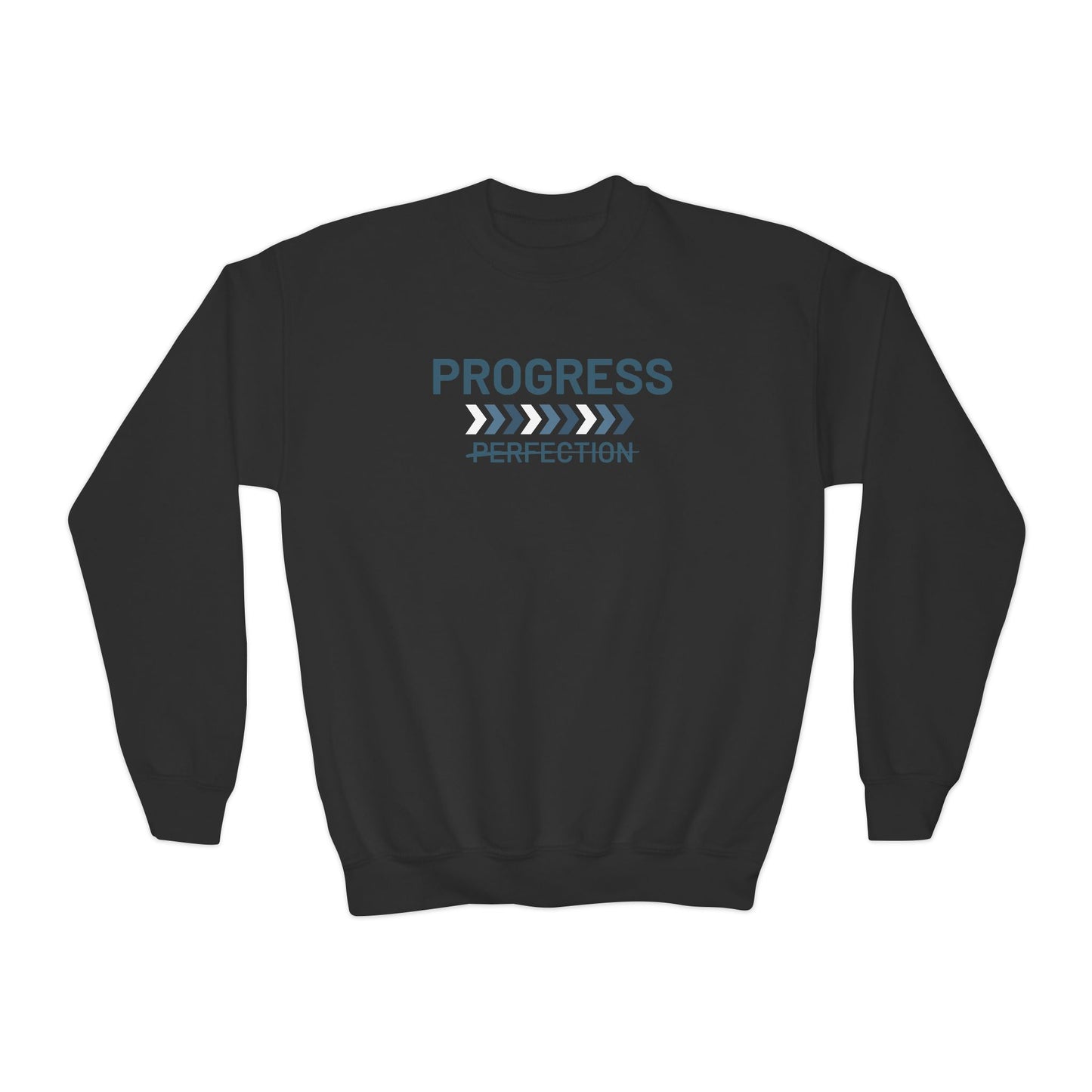 Progress over Perfection Youth Crewneck Sweatshirt