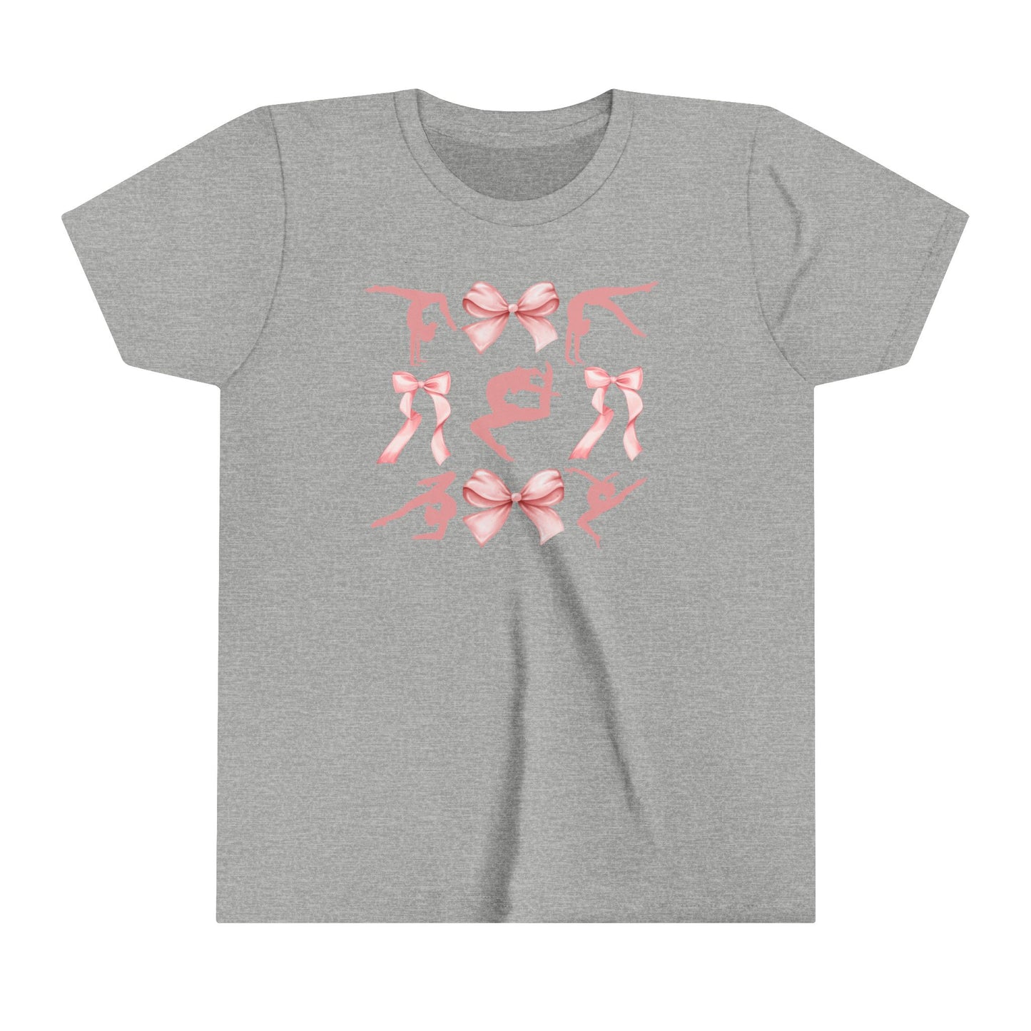 Gymnast Bows Youth Short Sleeve Tee