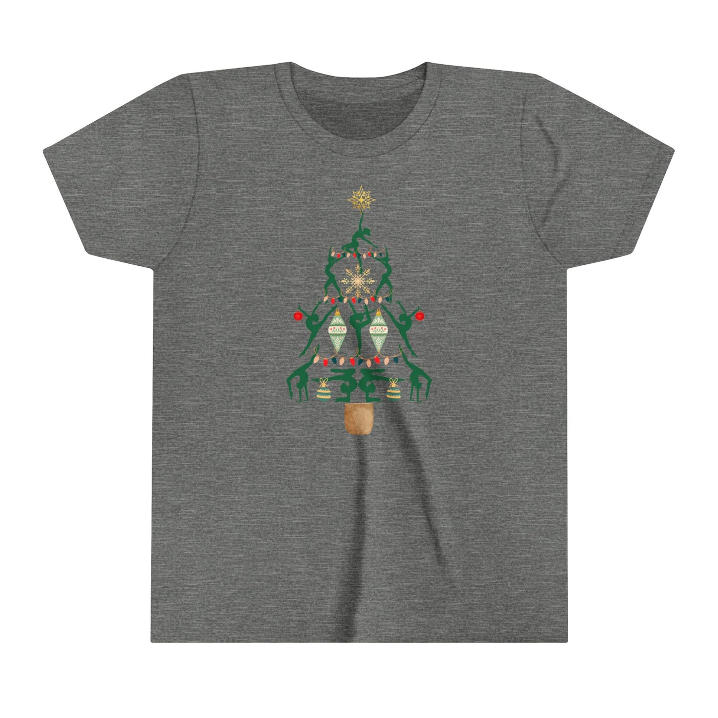 Christmas Gymnastics Youth Short Sleeve T-Shirt