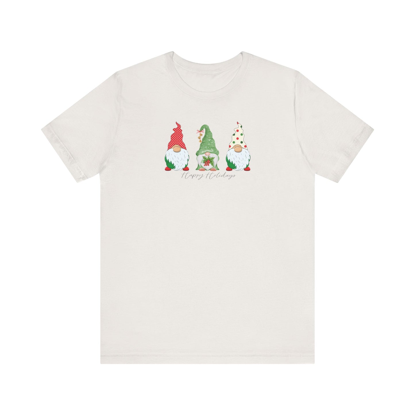 Happy Holidays Gnomes Short Sleeve Tee