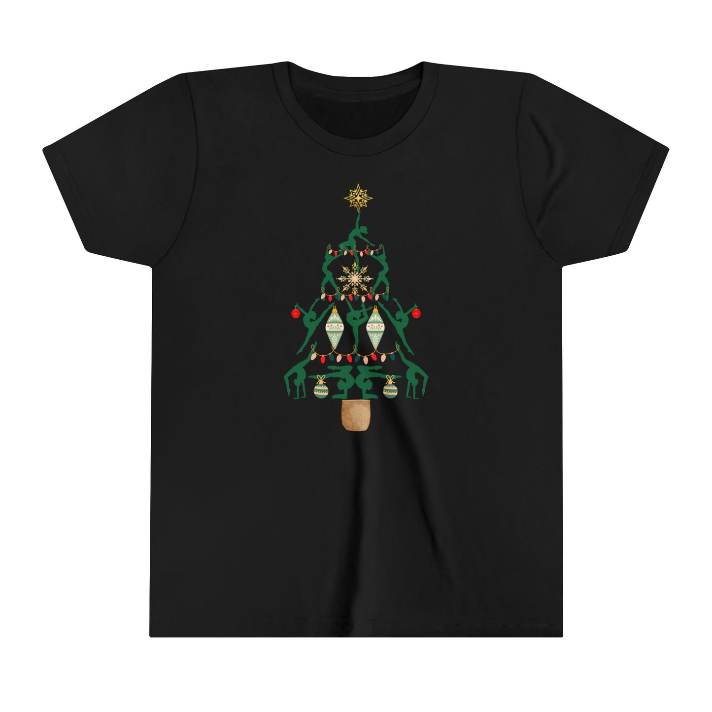 Christmas Gymnastics Youth Short Sleeve T-Shirt