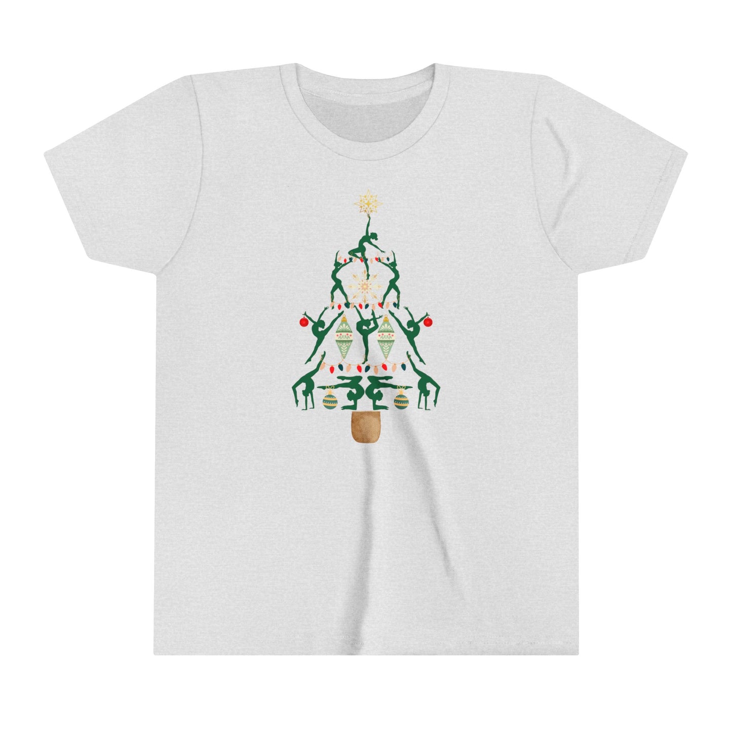 Christmas Gymnastics Youth Short Sleeve T-Shirt