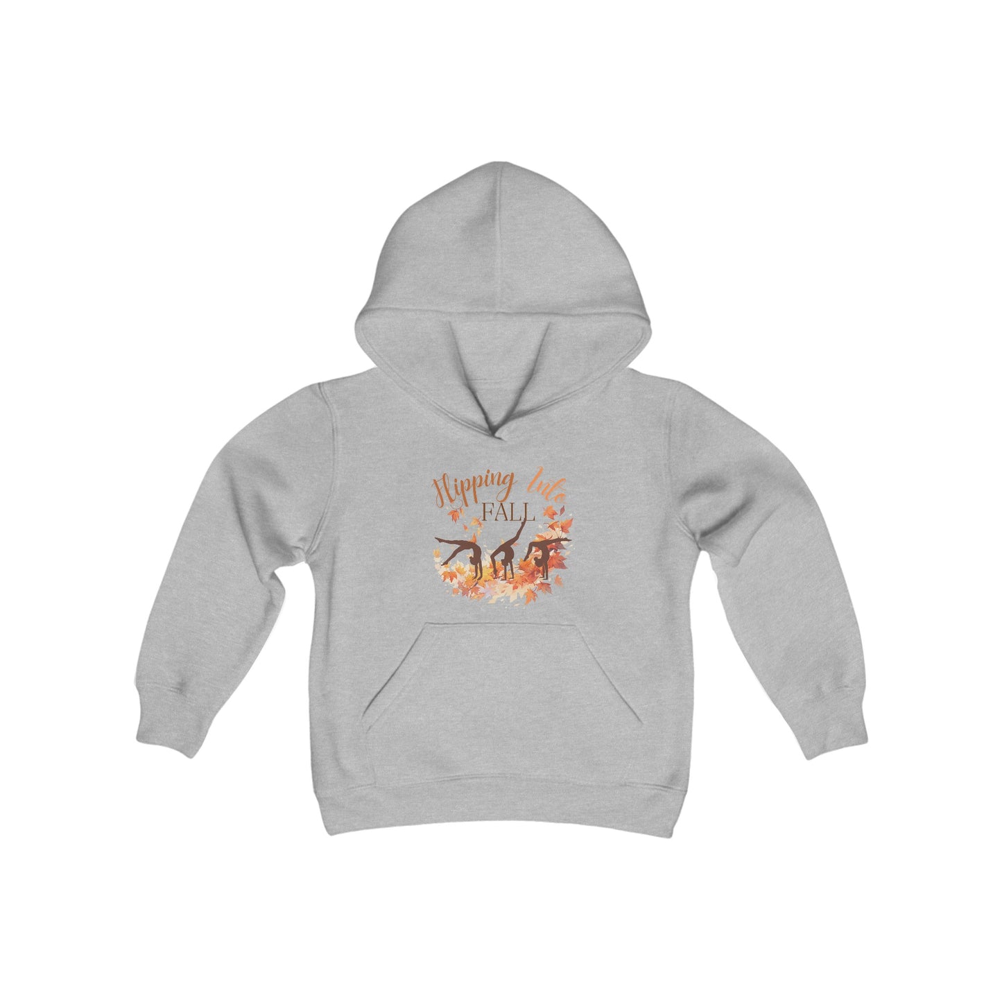 Flipping into Fall Youth Hooded Sweatshirt