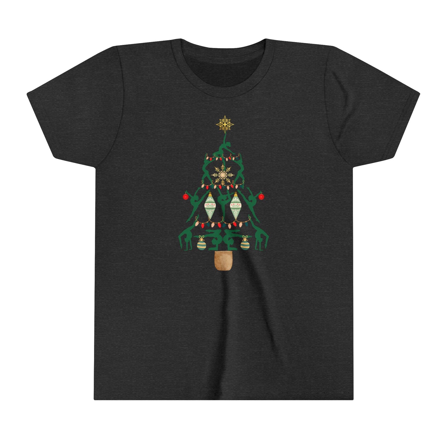 Christmas Gymnastics Youth Short Sleeve T-Shirt
