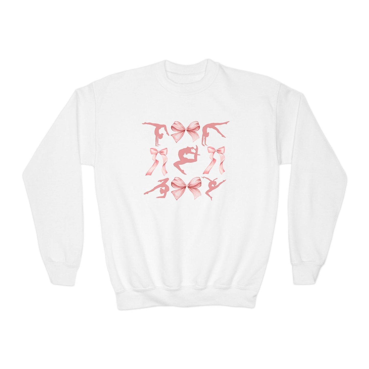 Gymnastics Bows Youth Crewneck Sweatshirt
