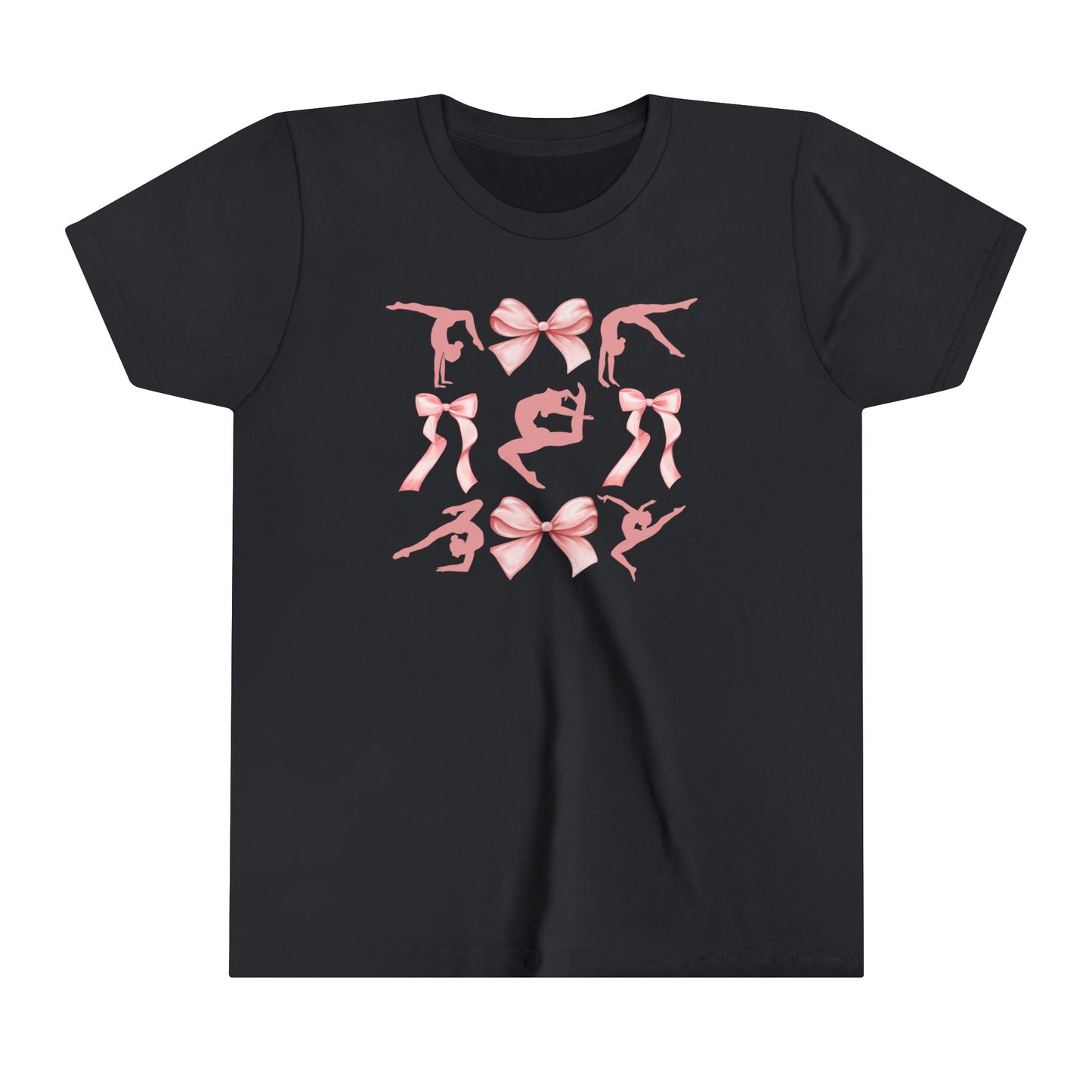 Gymnast Bows Youth Short Sleeve Tee