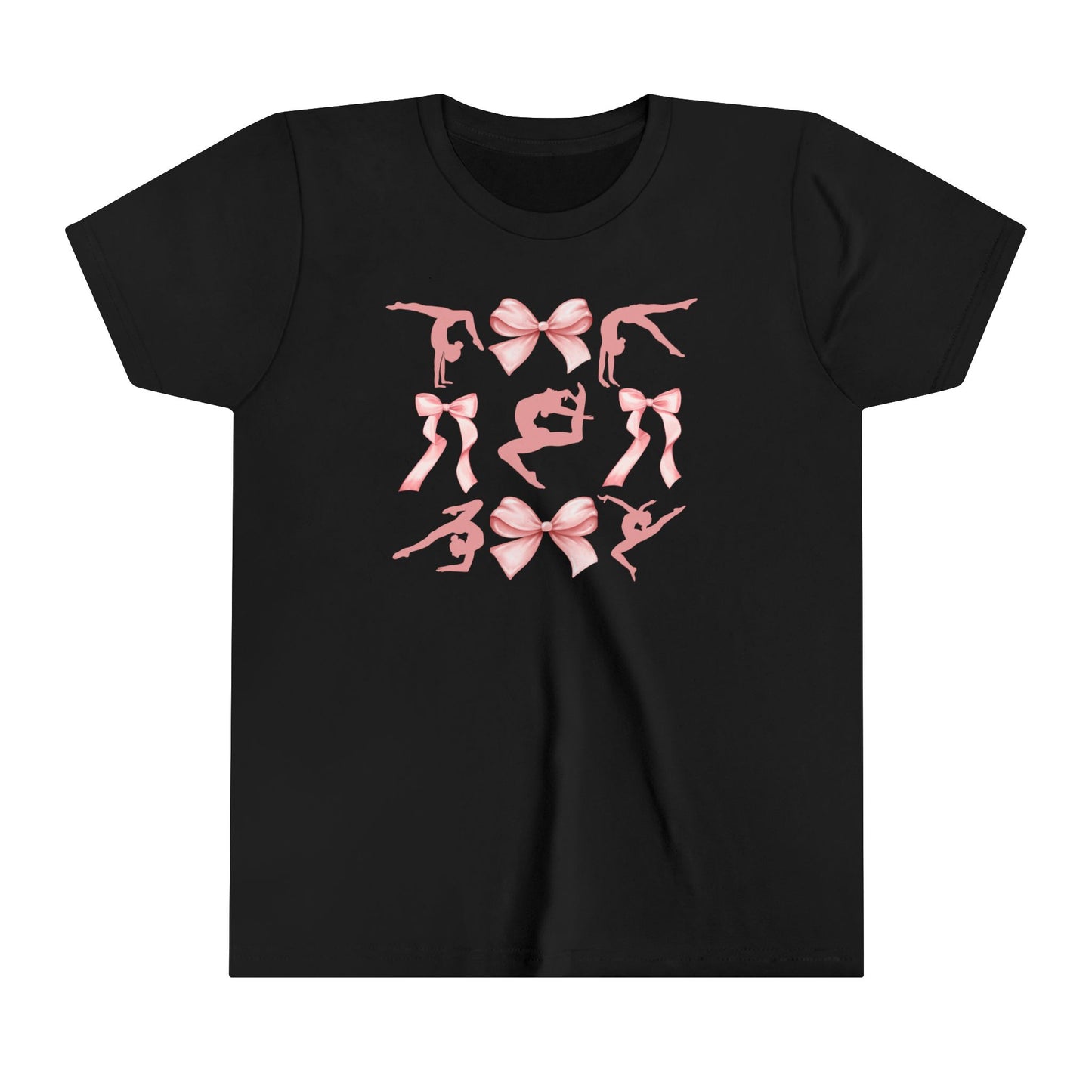 Gymnast Bows Youth Short Sleeve Tee