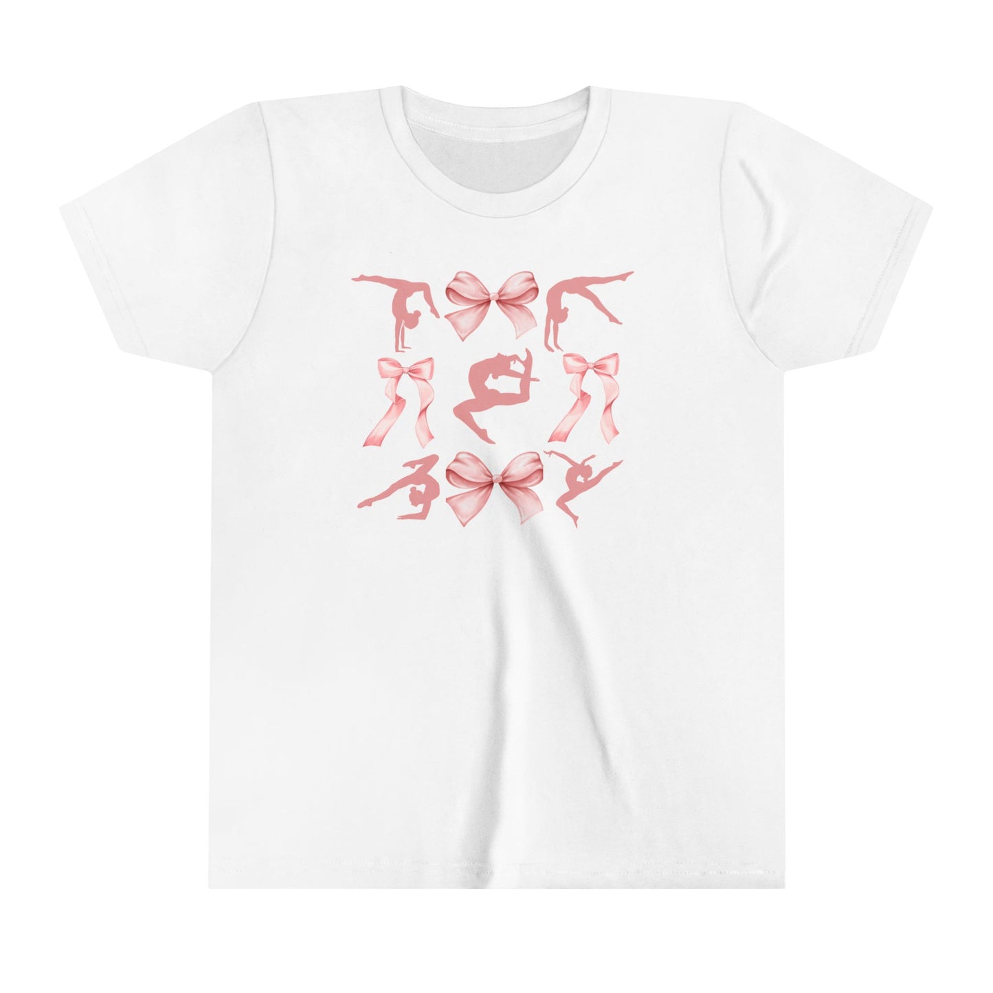 Gymnast Bows Youth Short Sleeve Tee