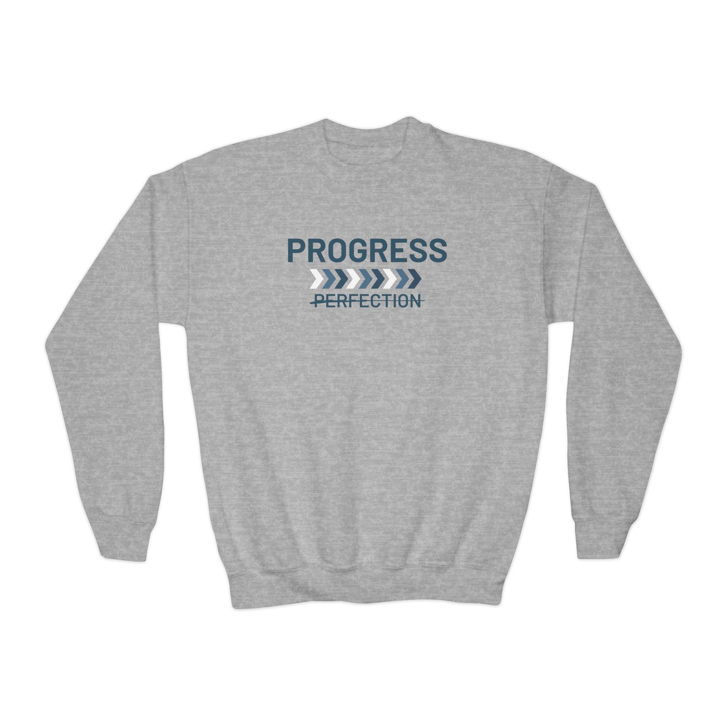 Progress over Perfection Youth Crewneck Sweatshirt