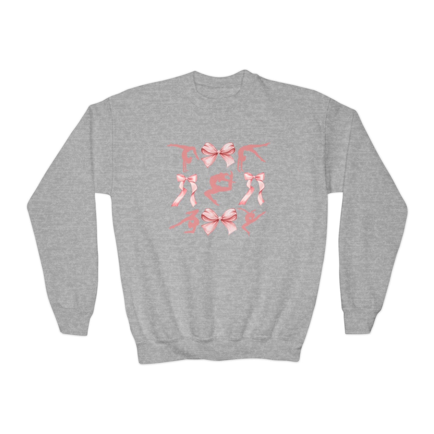 Gymnastics Bows Youth Crewneck Sweatshirt