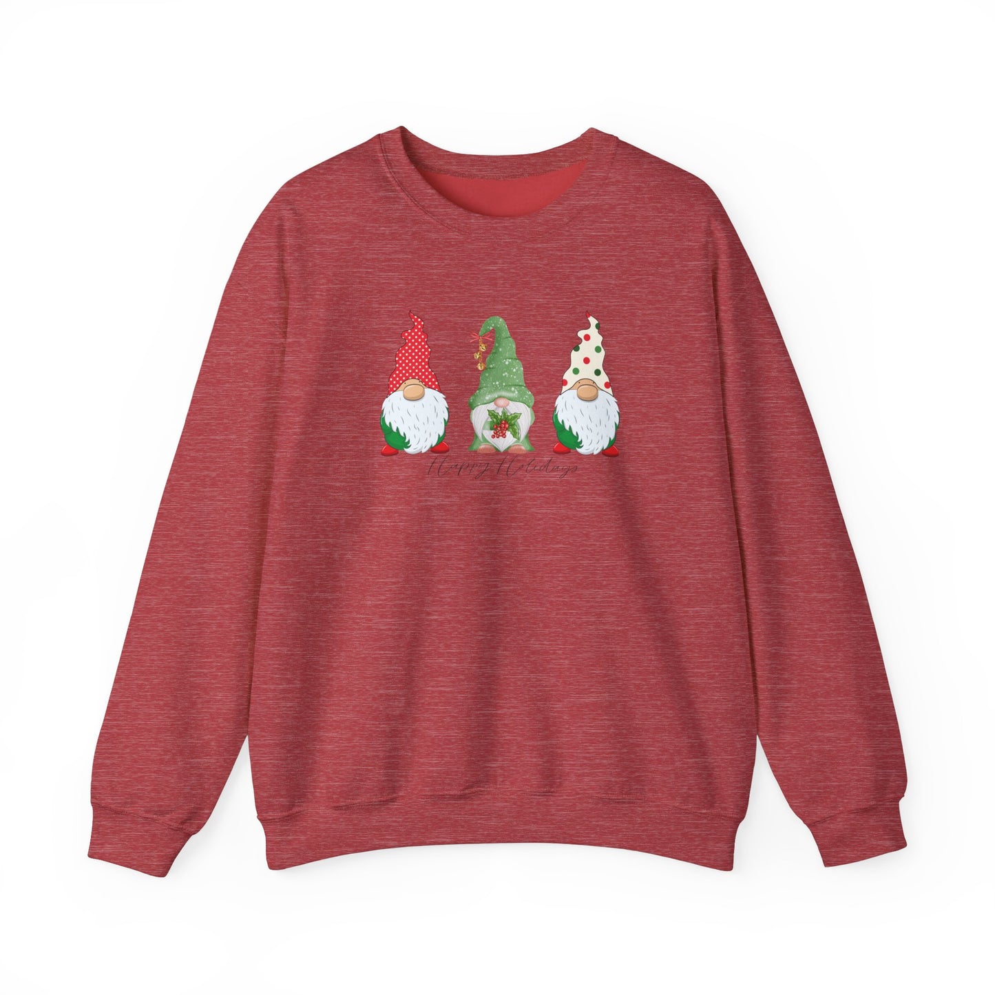 Happy Holidays Gnomes Crewneck Sweatshirt