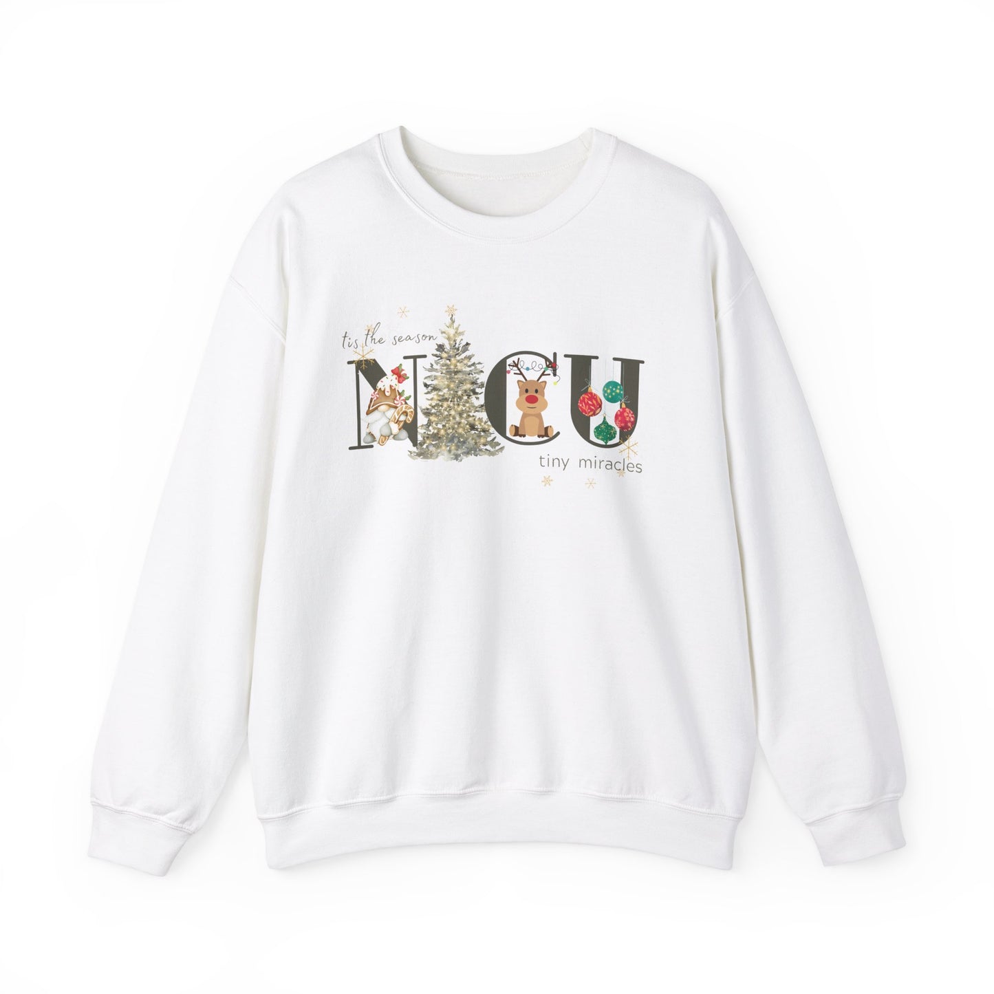 Tis the Season for Tiny Miracles NICU Crewneck Sweatshirt
