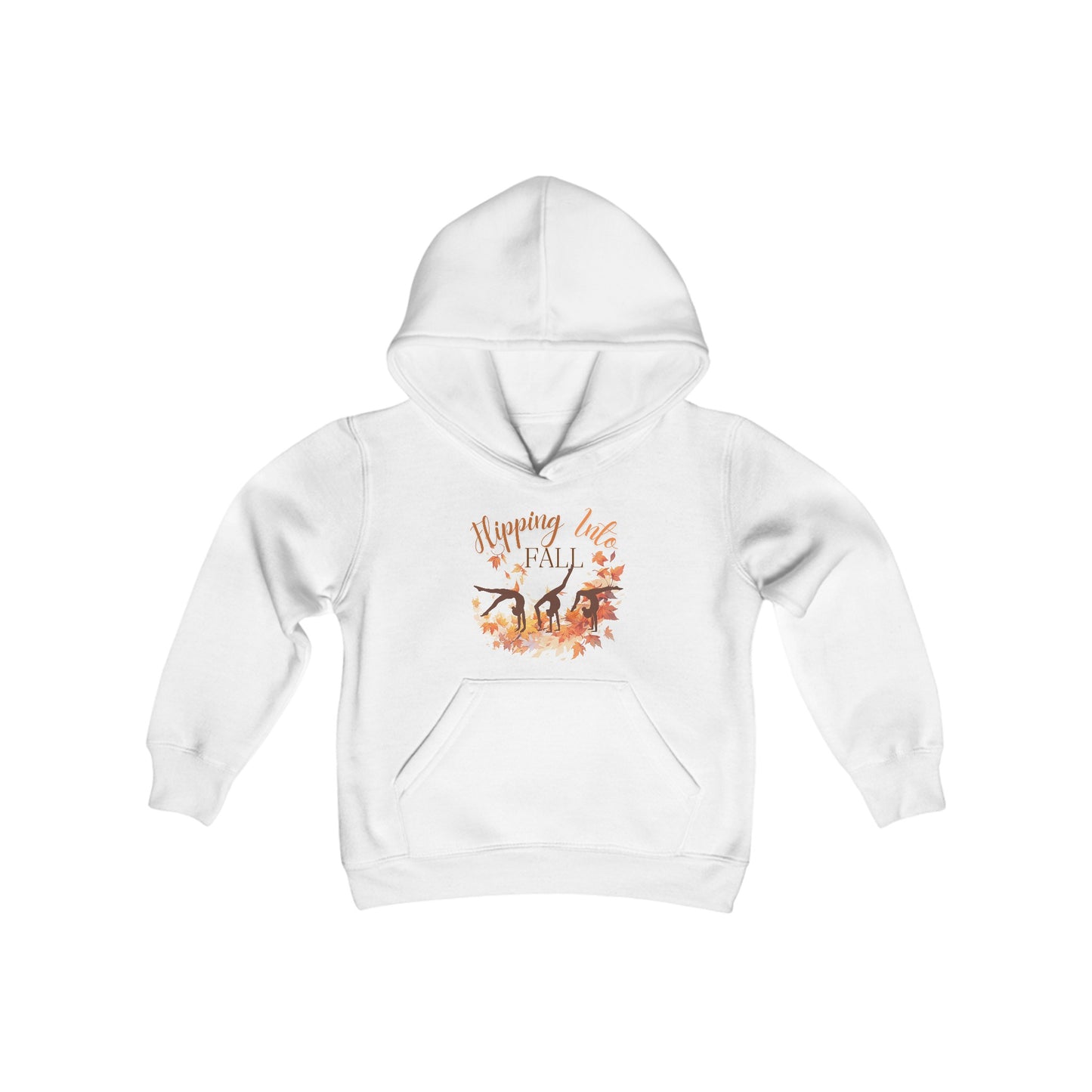 Flipping into Fall Youth Hooded Sweatshirt