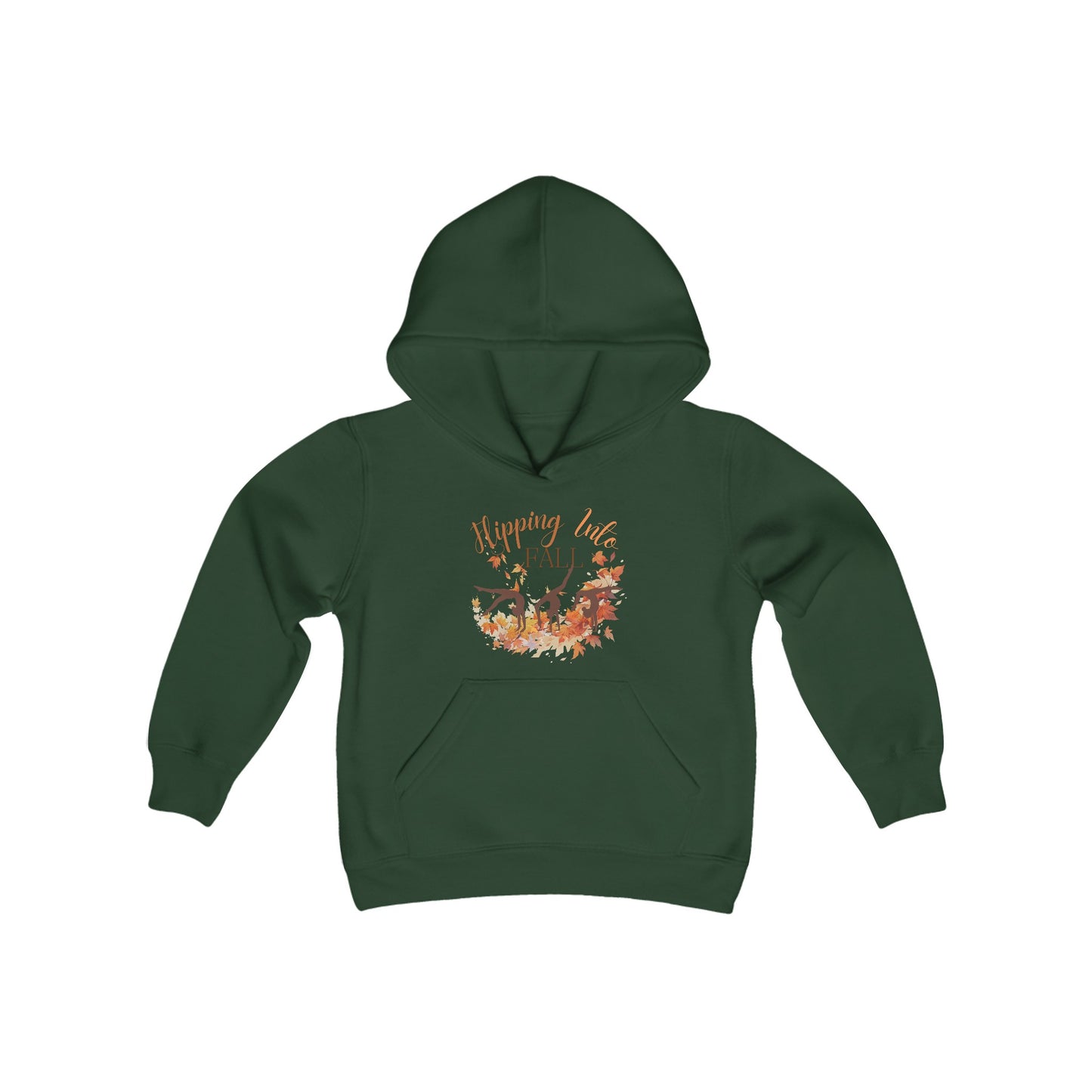 Flipping into Fall Youth Hooded Sweatshirt