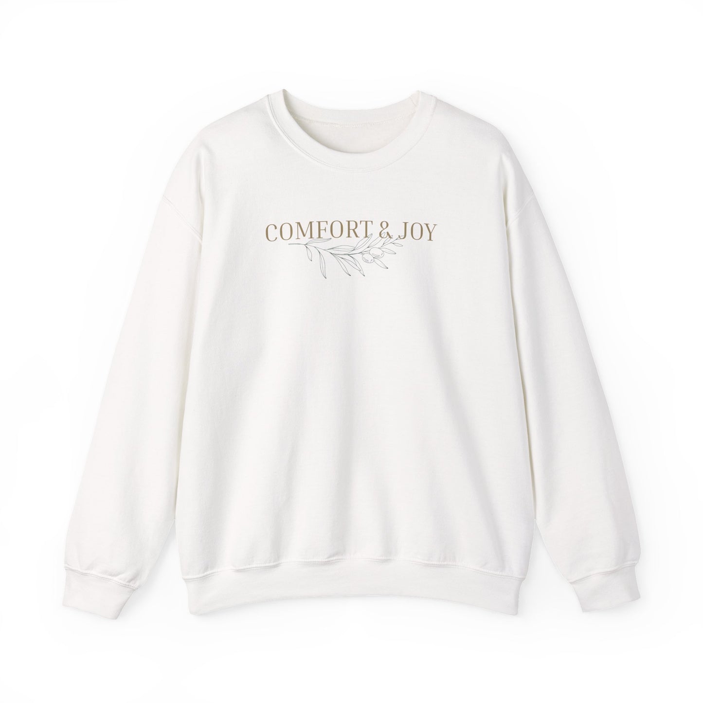 Comfort & Joy Crewneck Sweatshirt — Minimal Holiday Cozy Pullover
