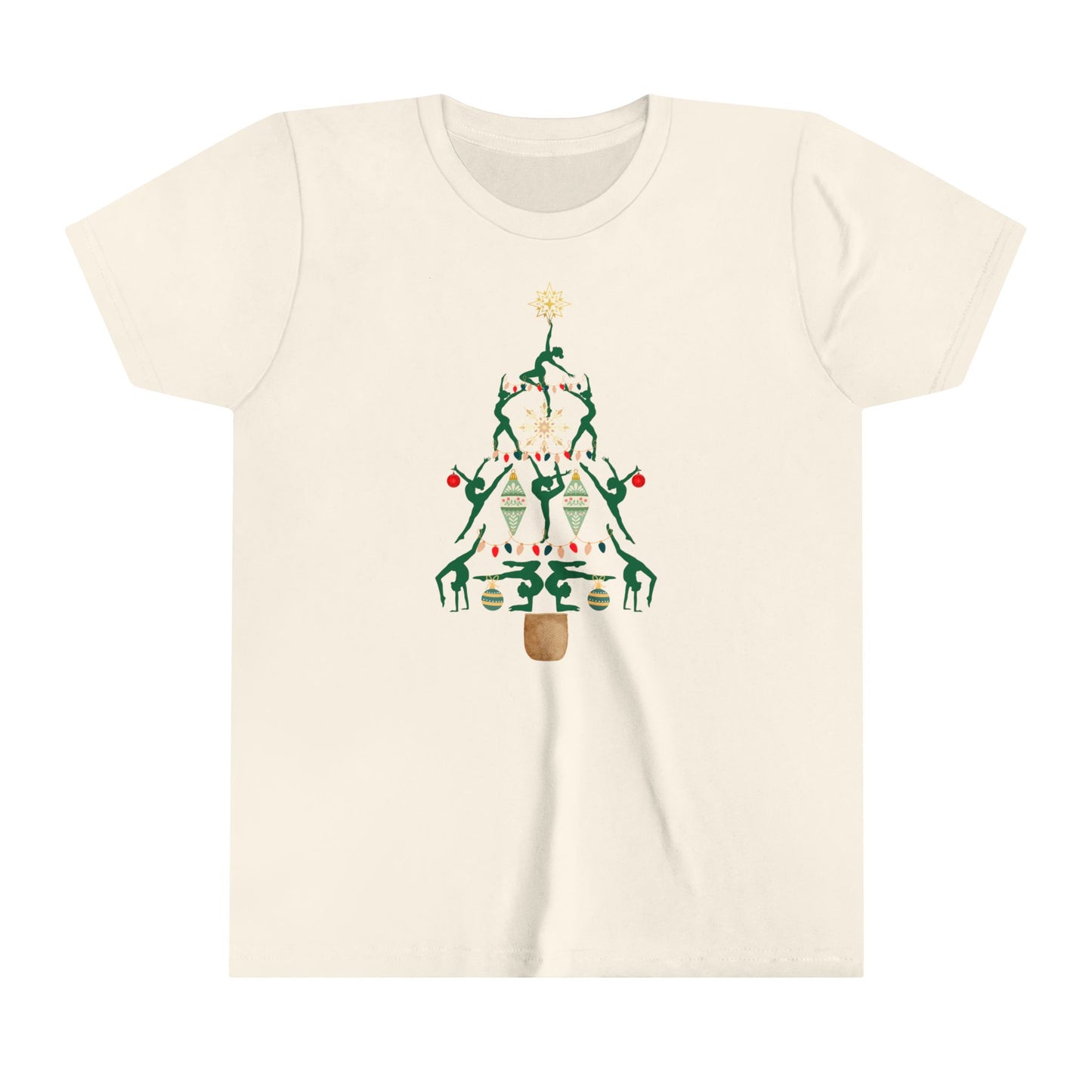 Christmas Gymnastics Youth Short Sleeve T-Shirt