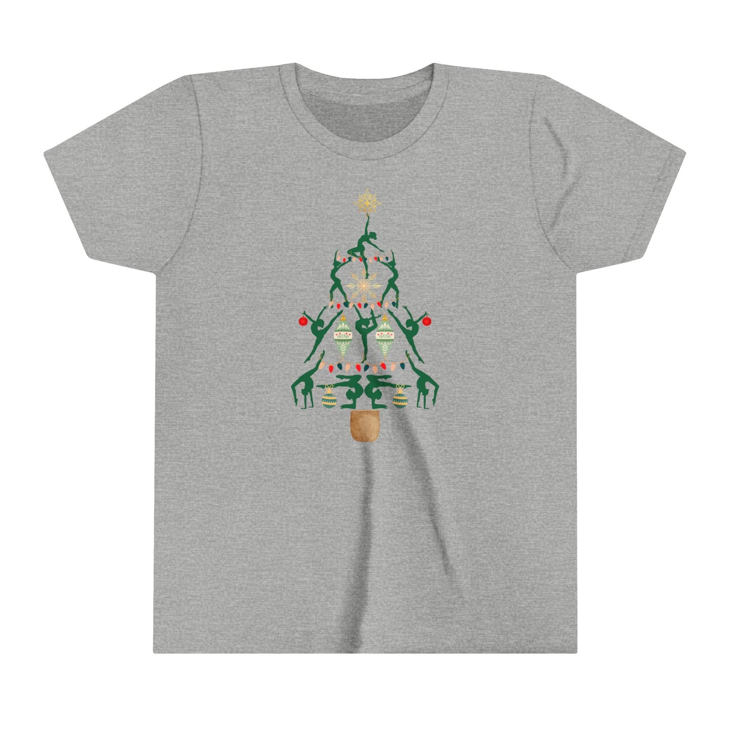 Christmas Gymnastics Youth Short Sleeve T-Shirt