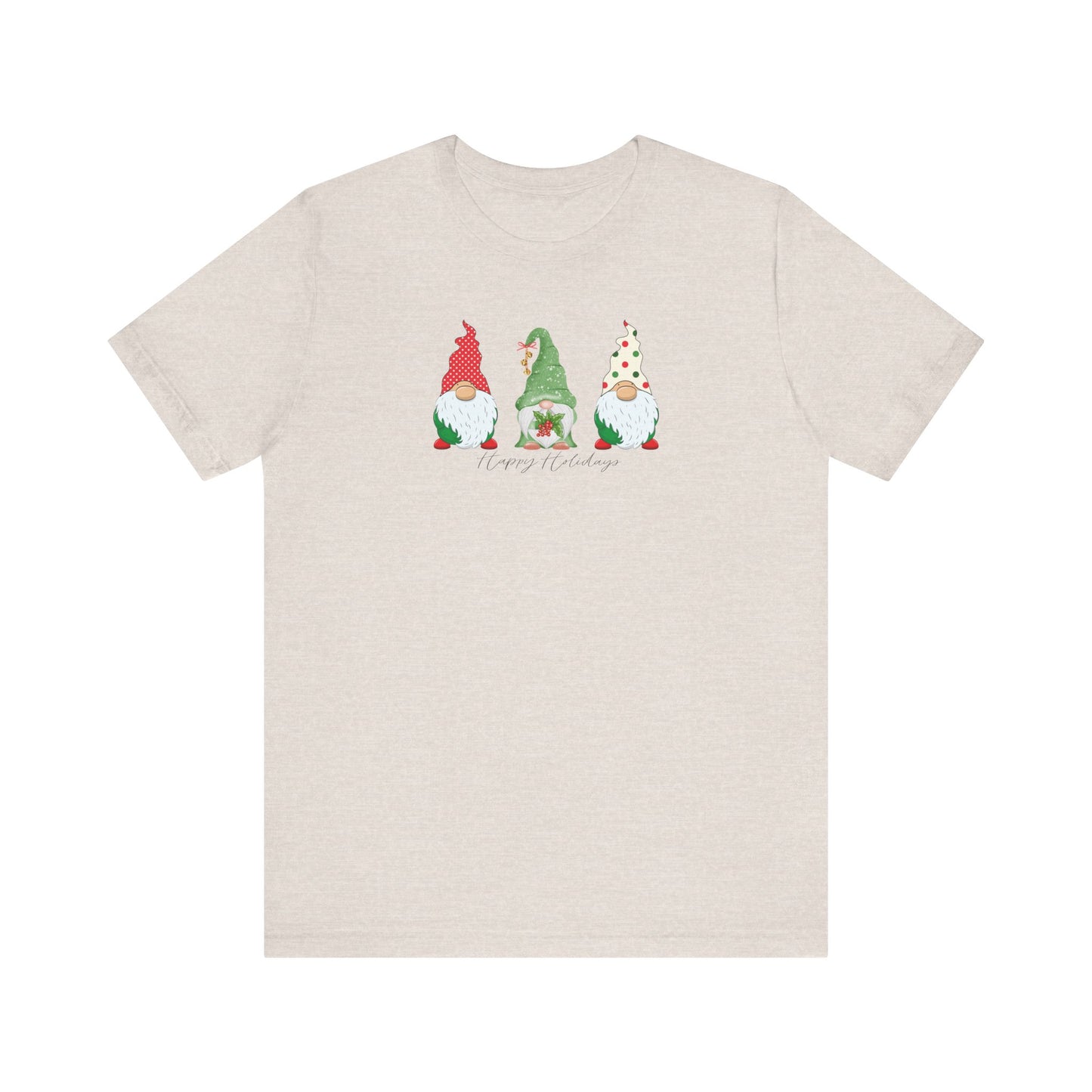 Happy Holidays Gnomes Short Sleeve Tee