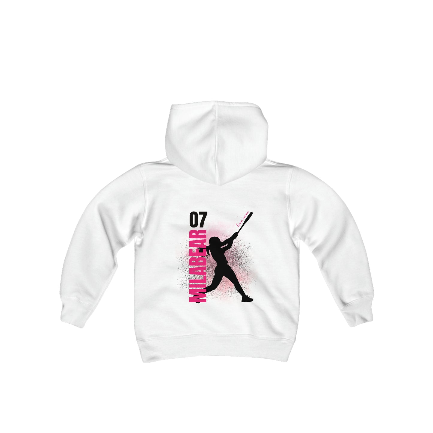 Softball Youth Hooded Sweatshirt