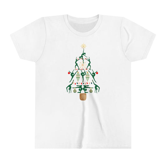 Christmas Gymnastics Youth Short Sleeve T-Shirt