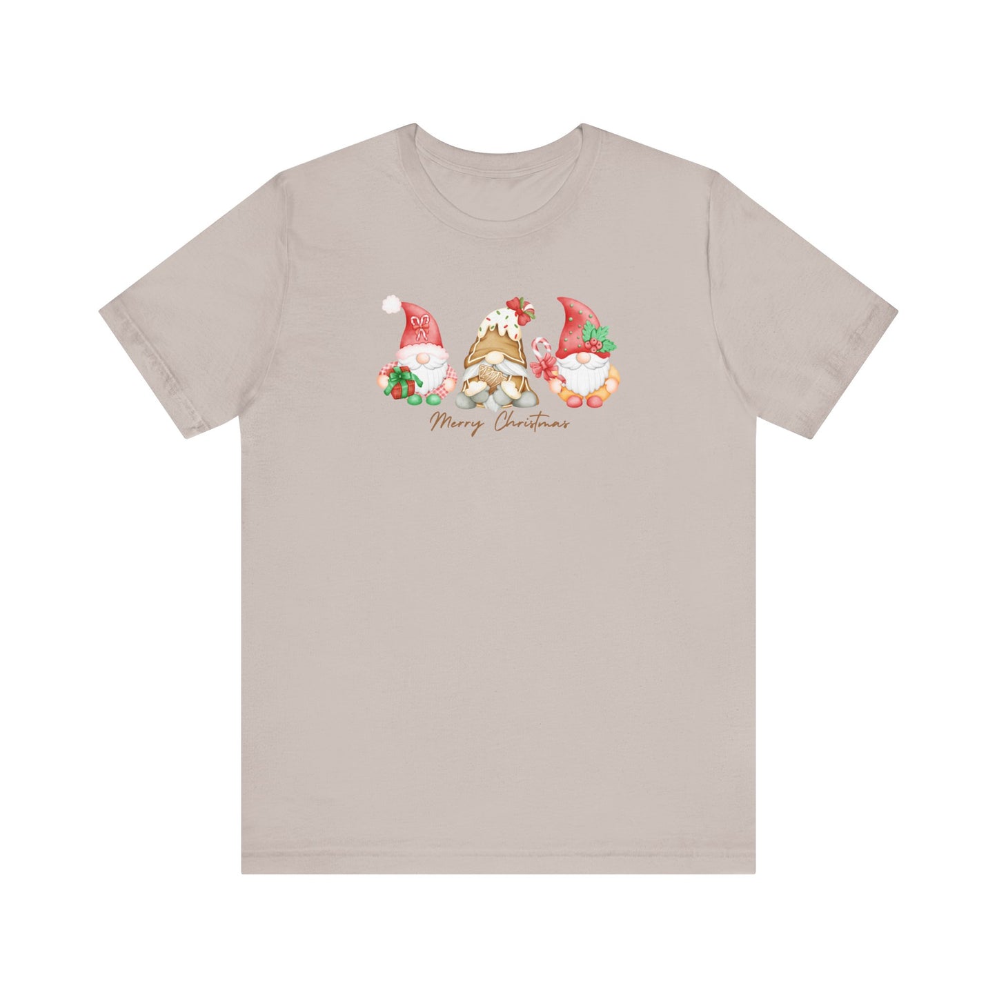 Merry Christmas Gnomes Short Sleeve Tee