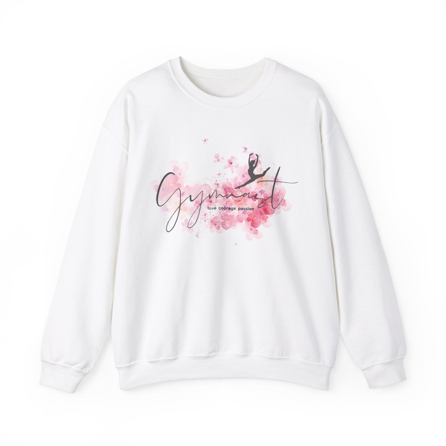 Gymnast Cherry Blossom Adult Crewneck Sweatshirt