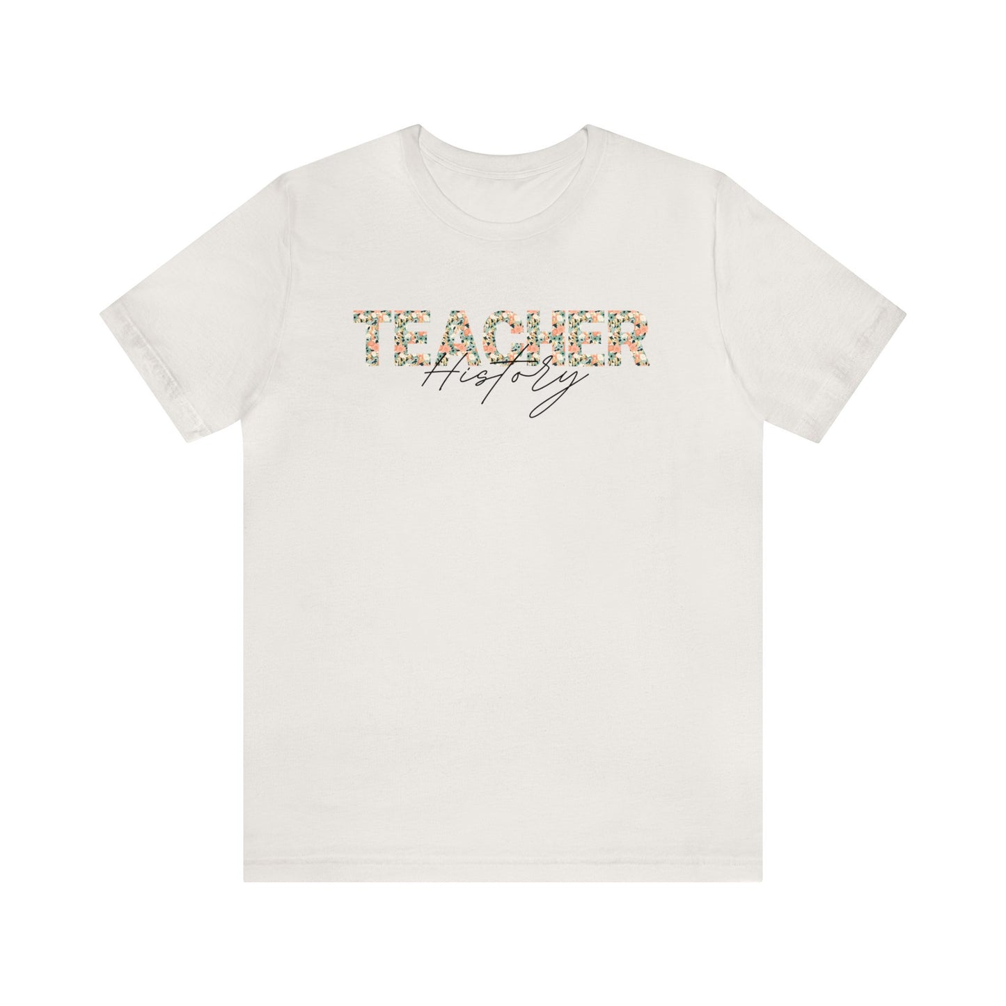 Floral History Teacher Tee