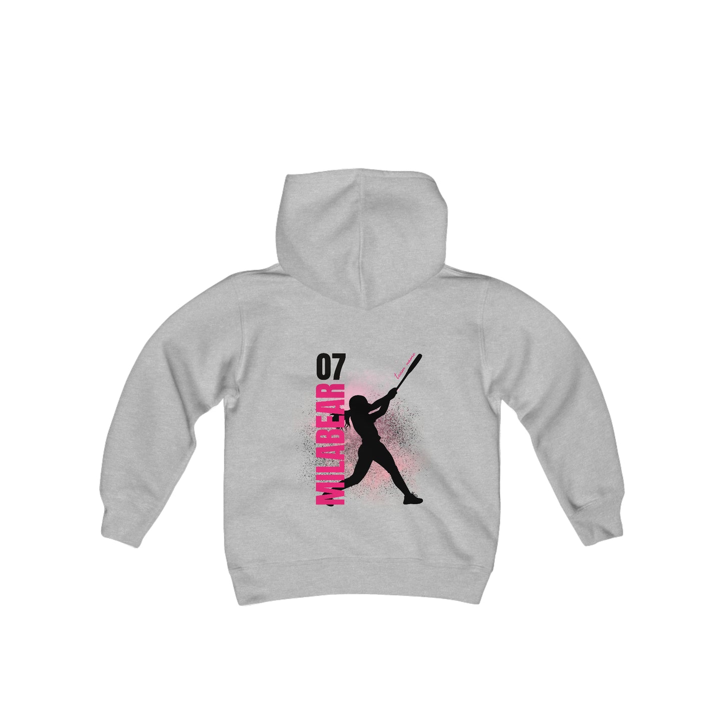 Softball Youth Hooded Sweatshirt