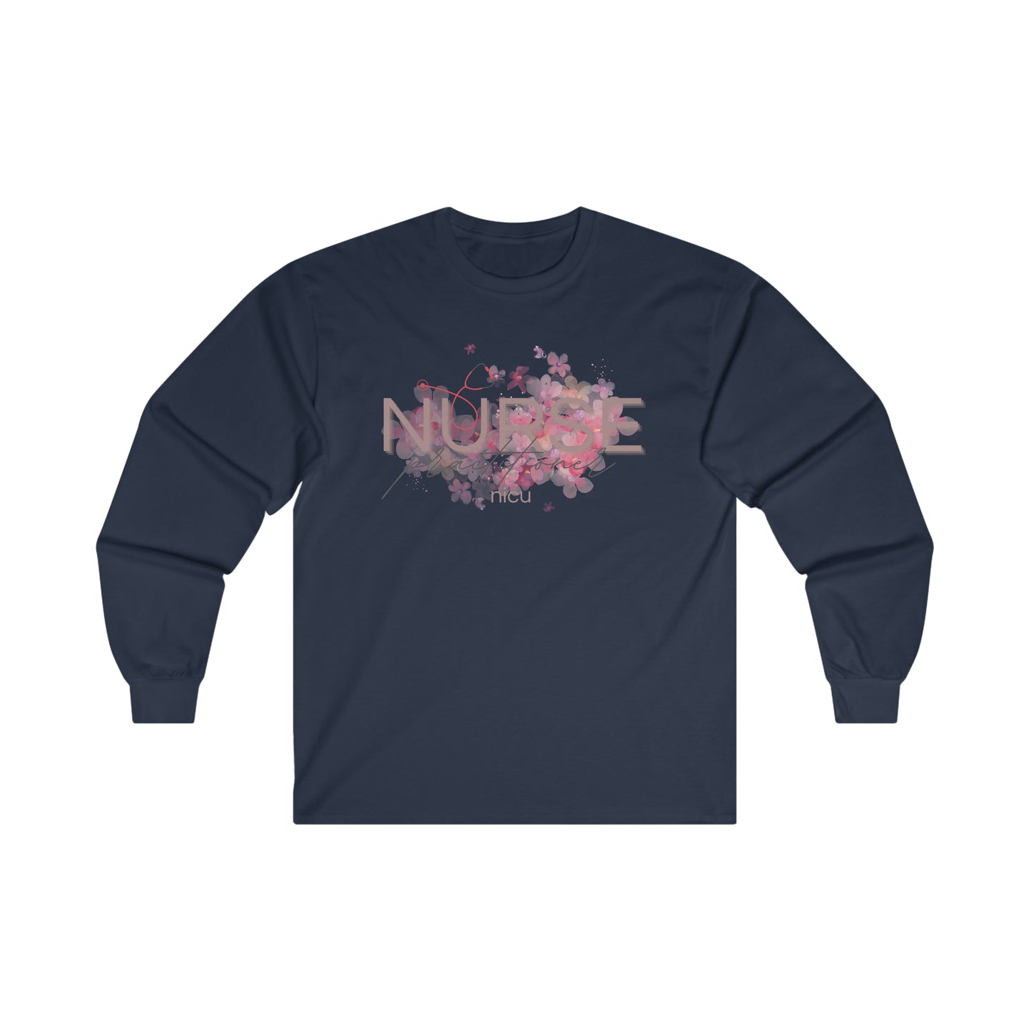 Cherry Blossom Nurse Practitioner Long Sleeve Tee