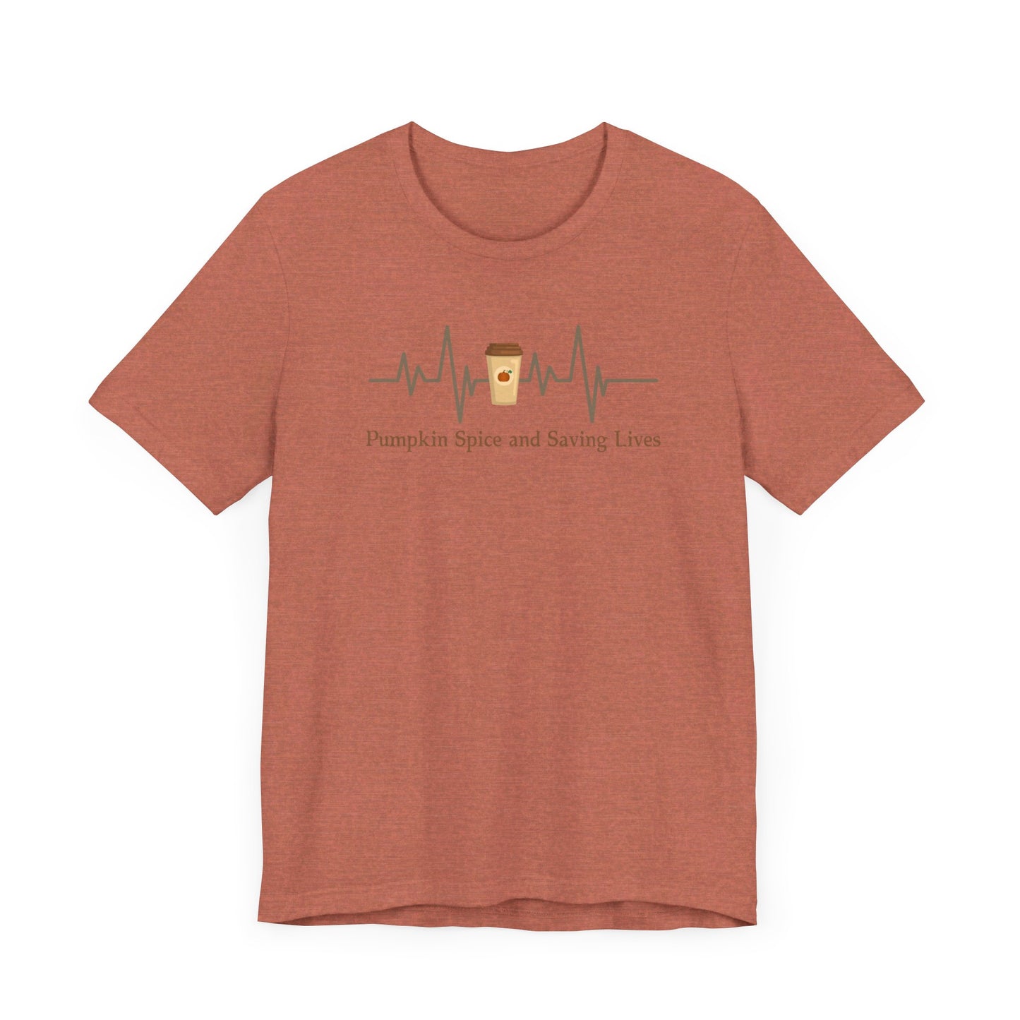 Pumpkin Spice Saving Lives Nurse T-shirt