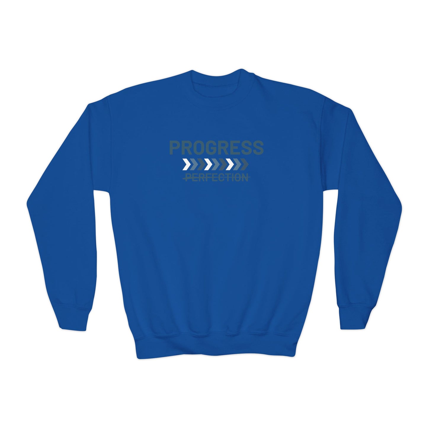 Progress over Perfection Youth Crewneck Sweatshirt