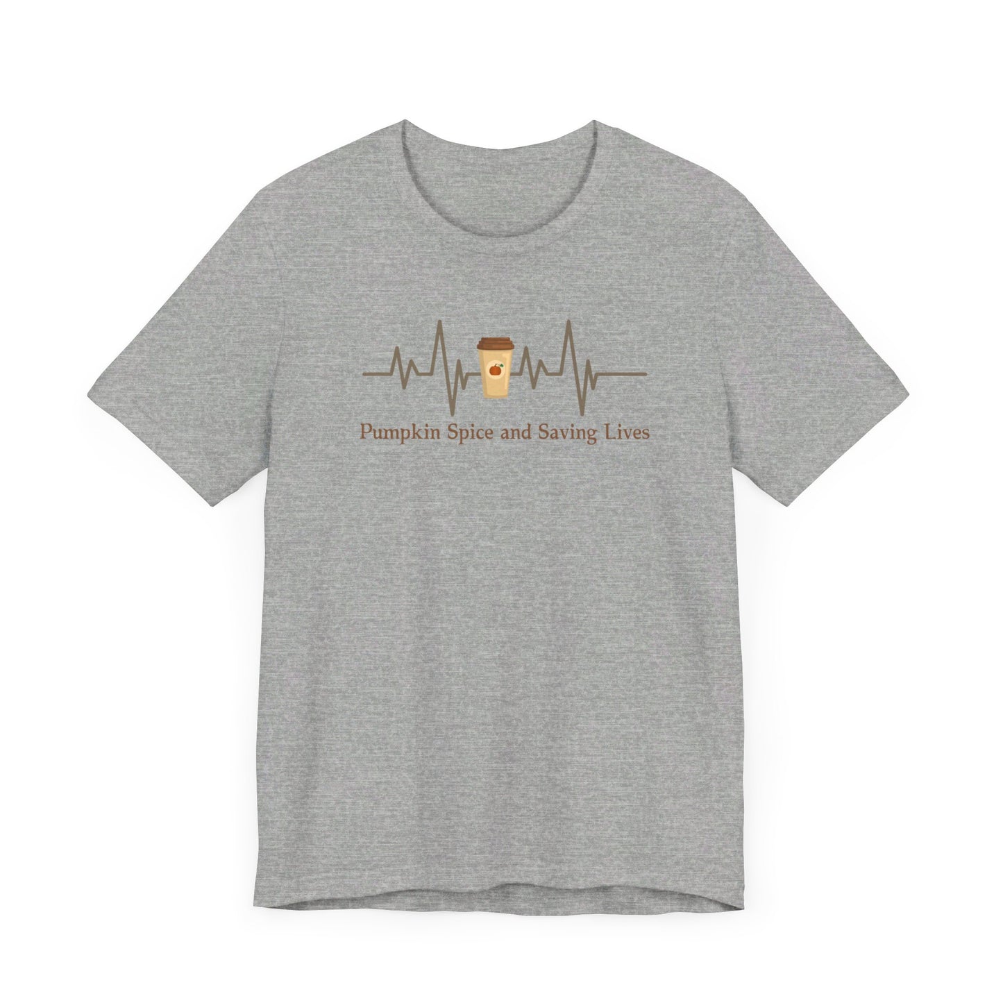 Pumpkin Spice Saving Lives Nurse T-shirt