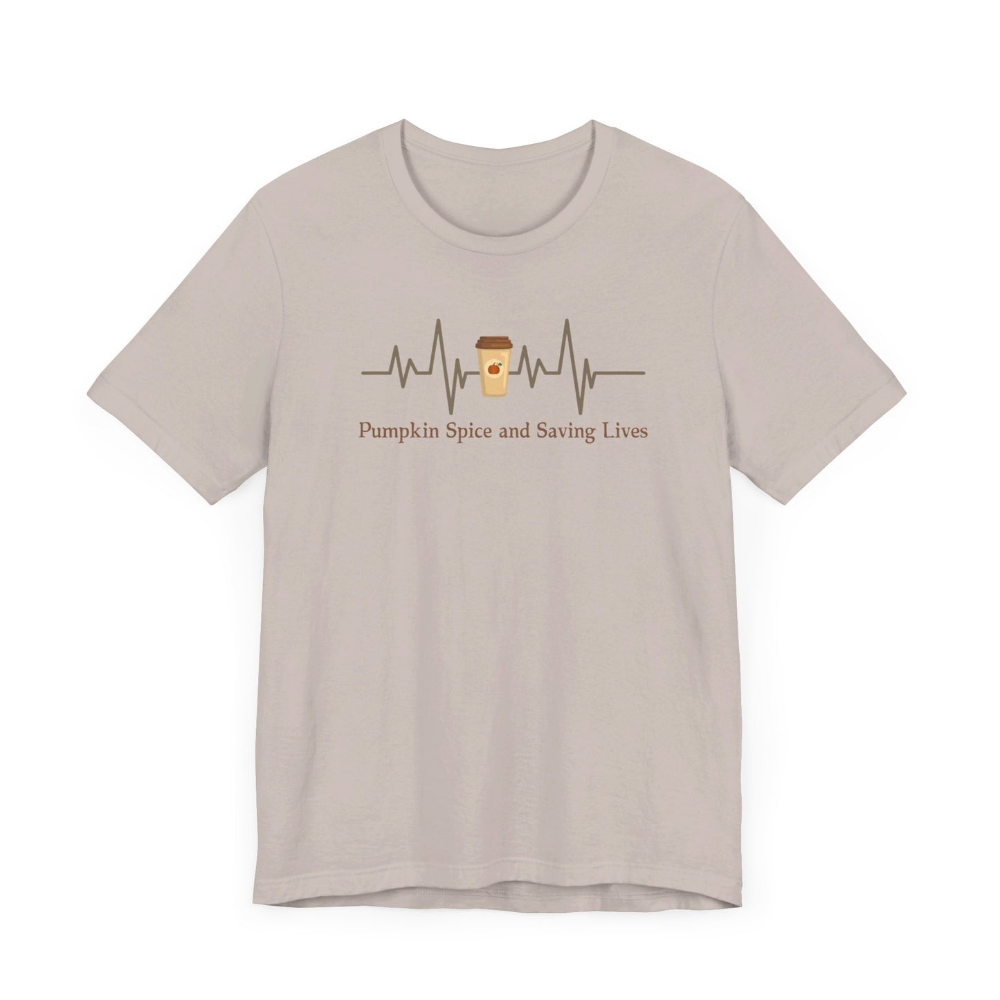 Pumpkin Spice Saving Lives Nurse T-shirt