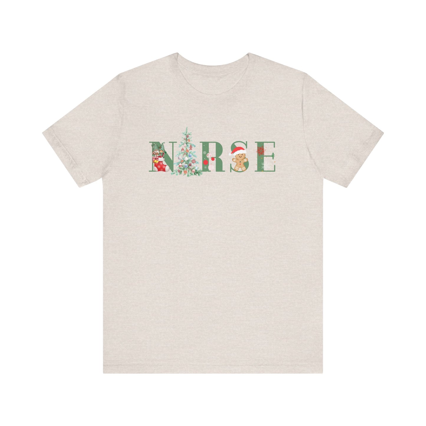 Christmas Nurse Short Sleeve Tee
