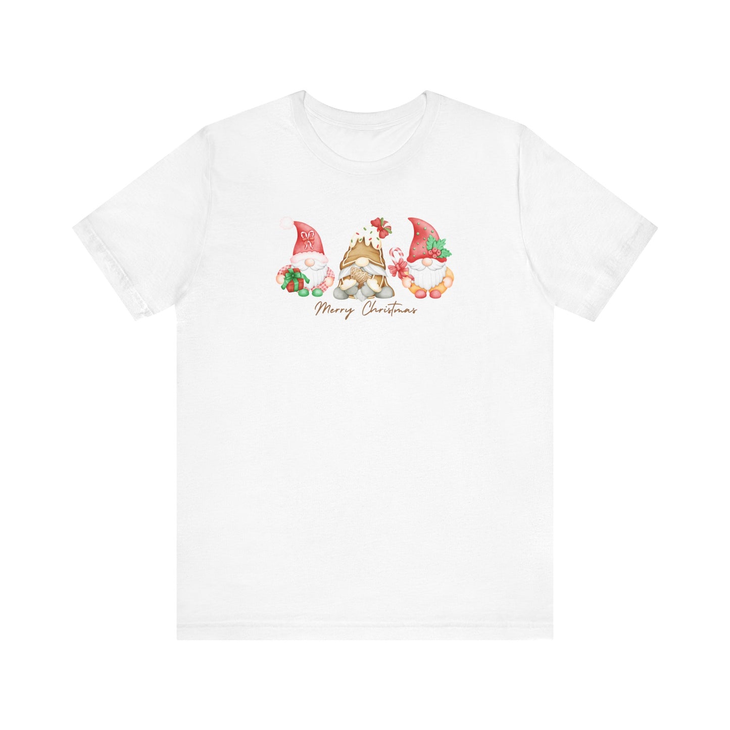 Merry Christmas Gnomes Short Sleeve Tee