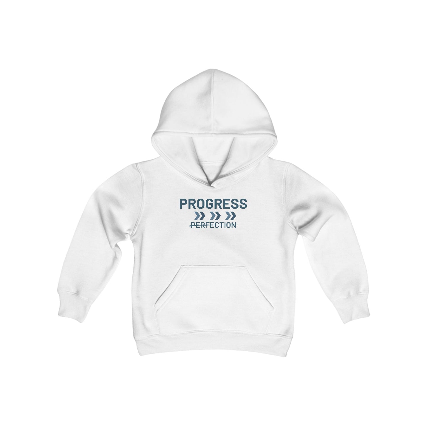 Progress over Perfection Youth Hooded Sweatshirt