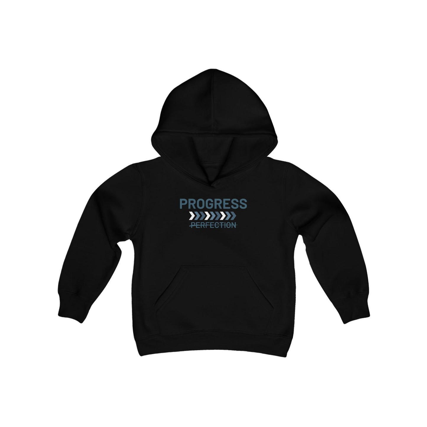 Progress over Perfection Youth Hooded Sweatshirt