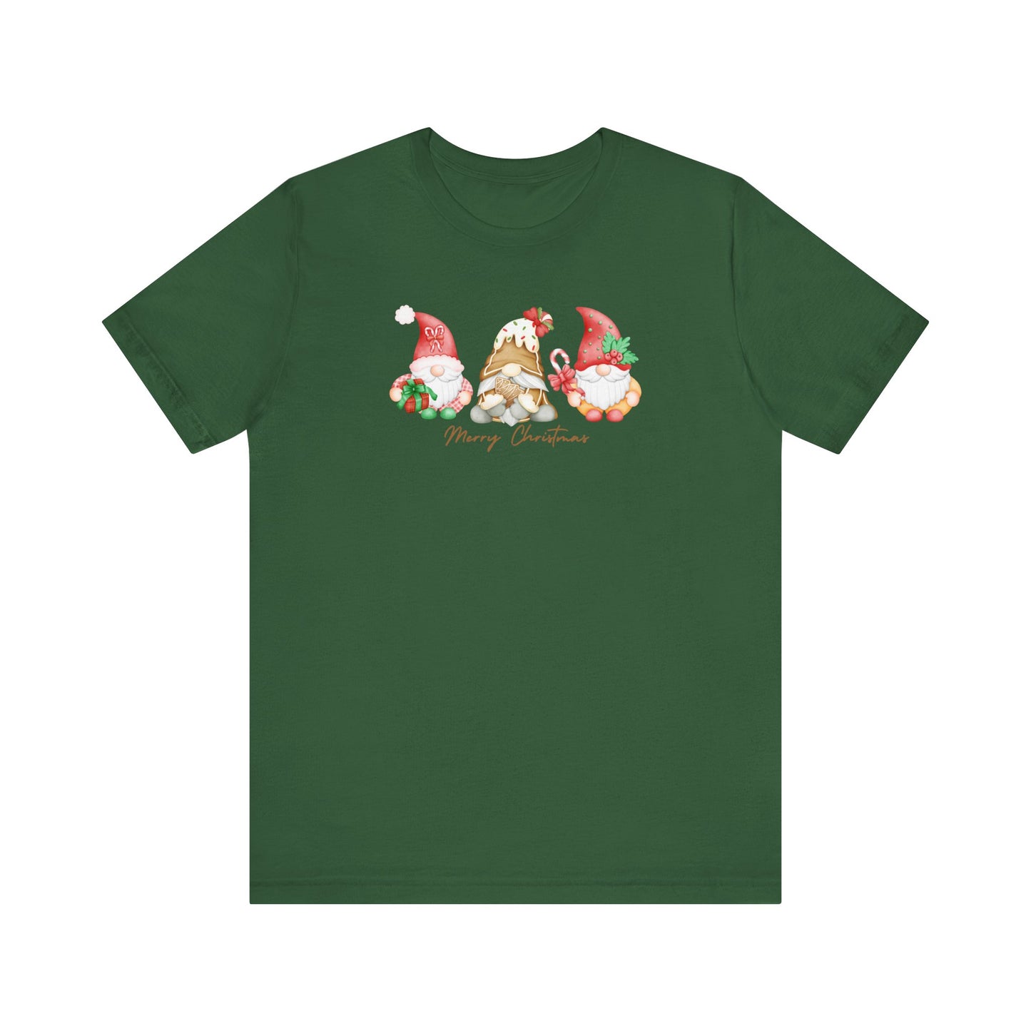 Merry Christmas Gnomes Short Sleeve Tee