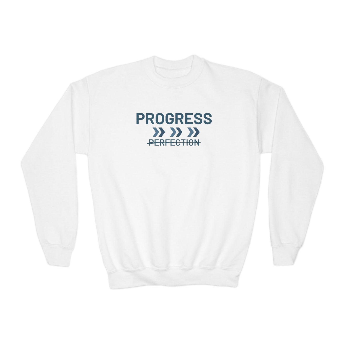 Progress over Perfection Youth Crewneck Sweatshirt