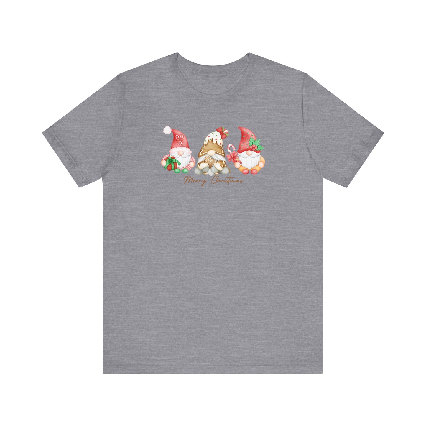 Merry Christmas Gnomes Short Sleeve Tee