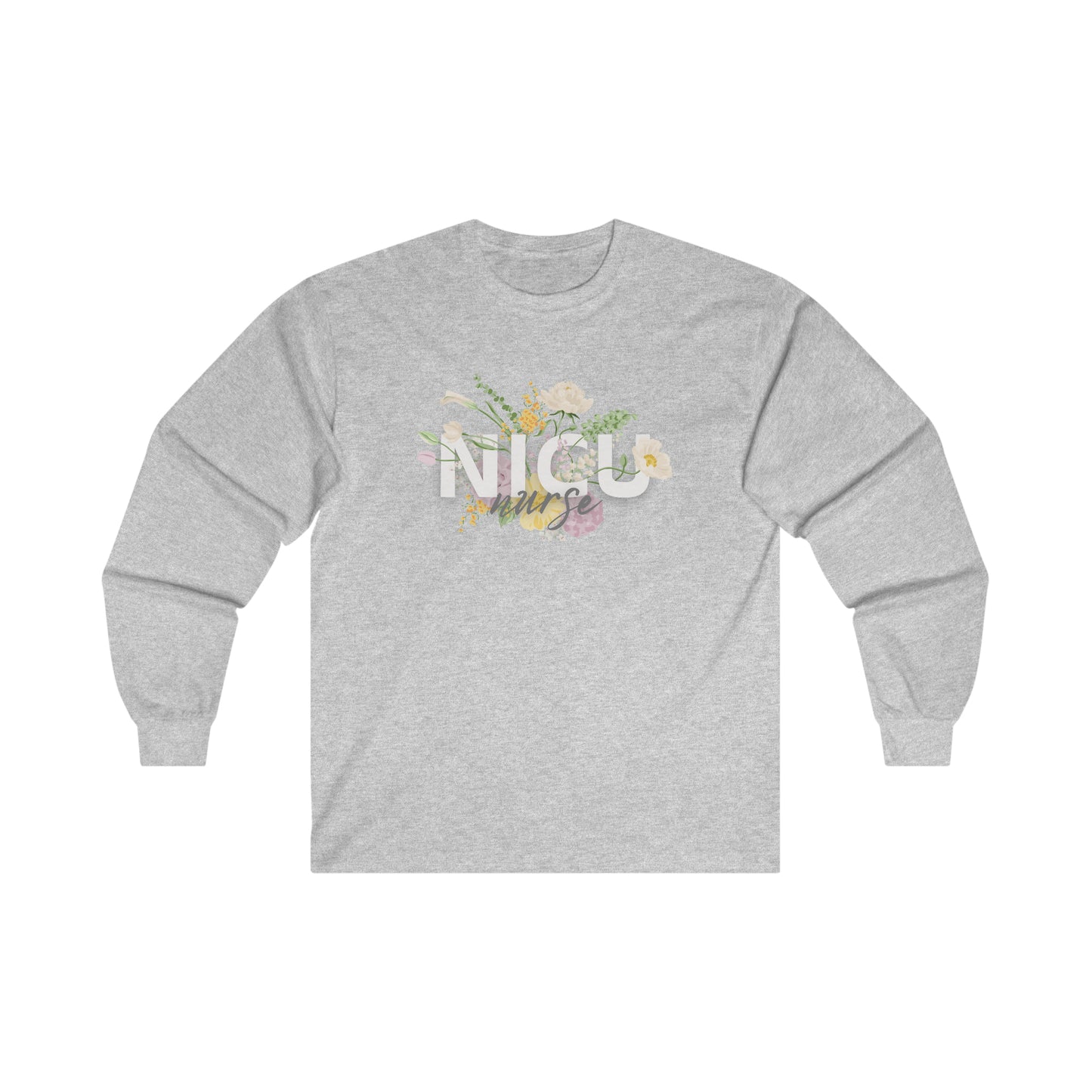 Floral NICU Long Sleeve Tee