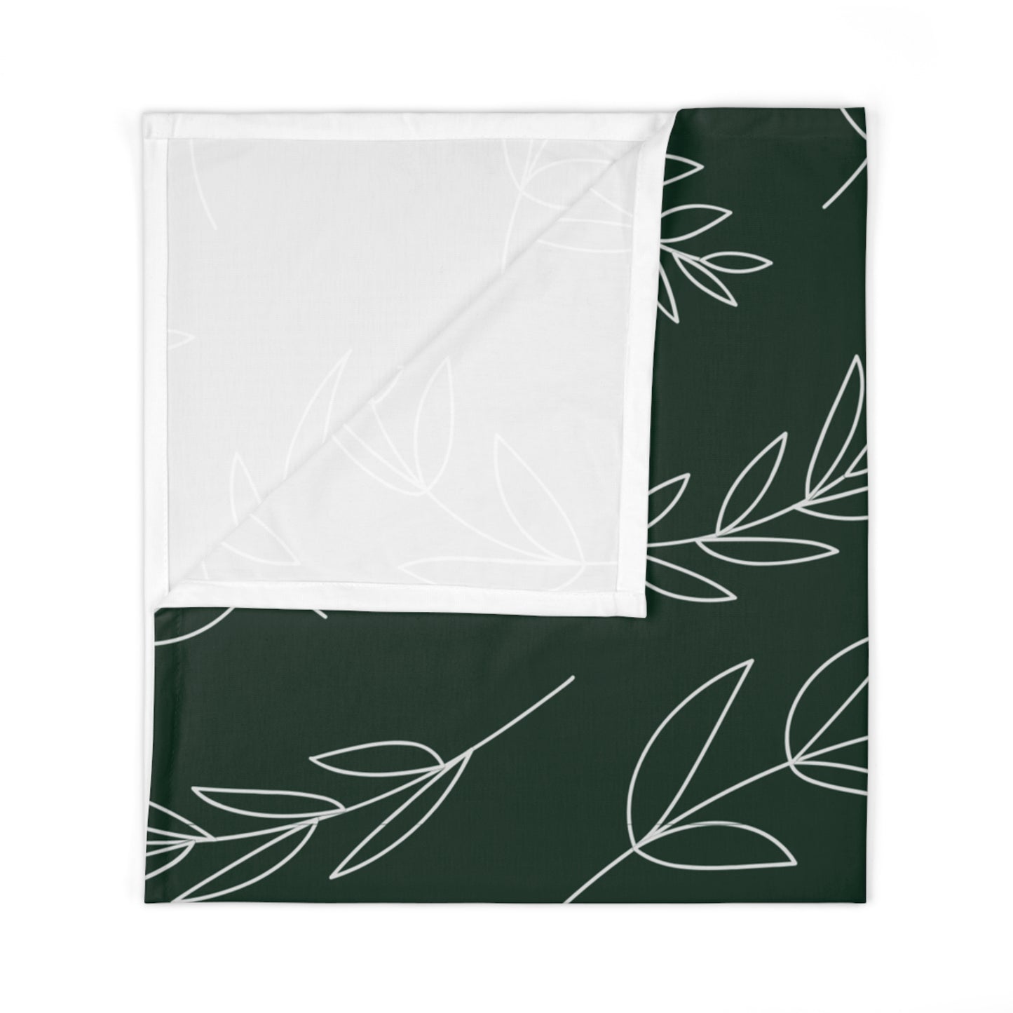 Green Leaves Baby Swaddle Blanket