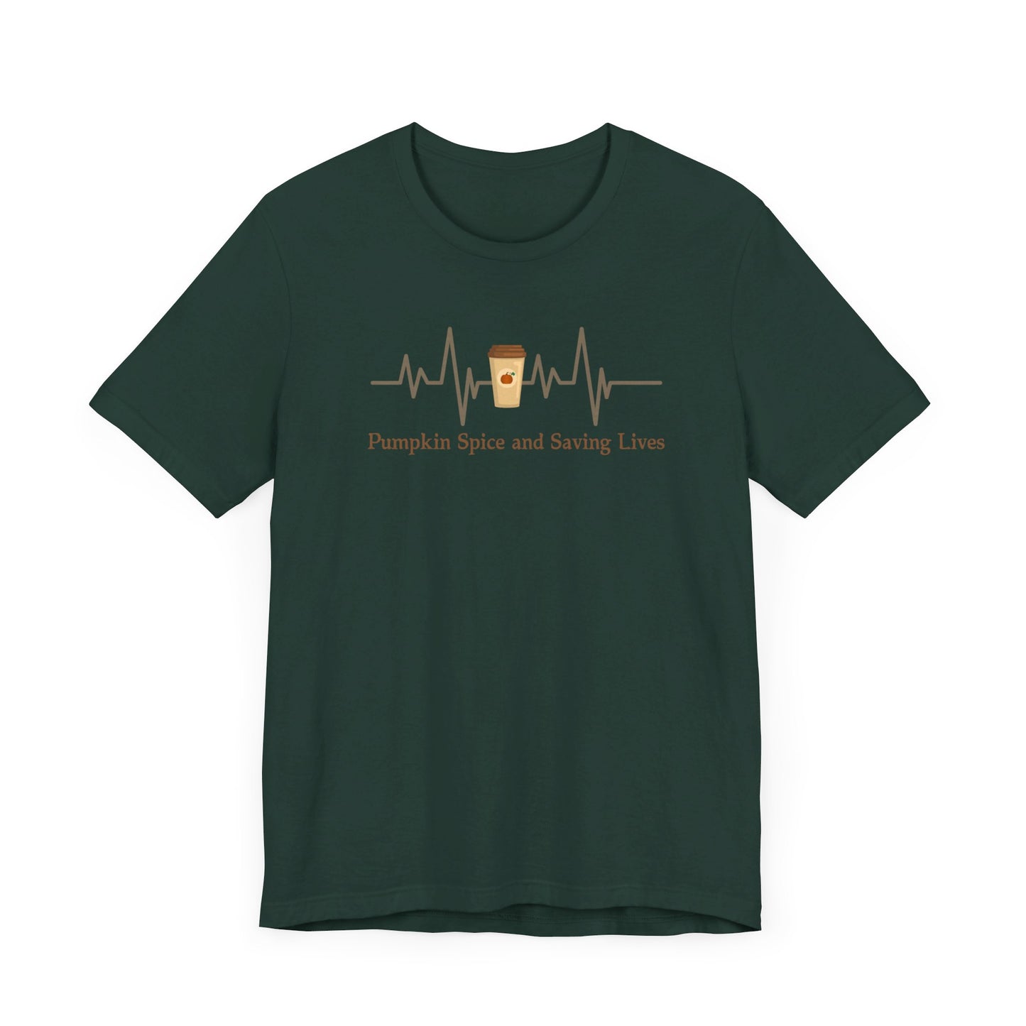 Pumpkin Spice Saving Lives Nurse T-shirt