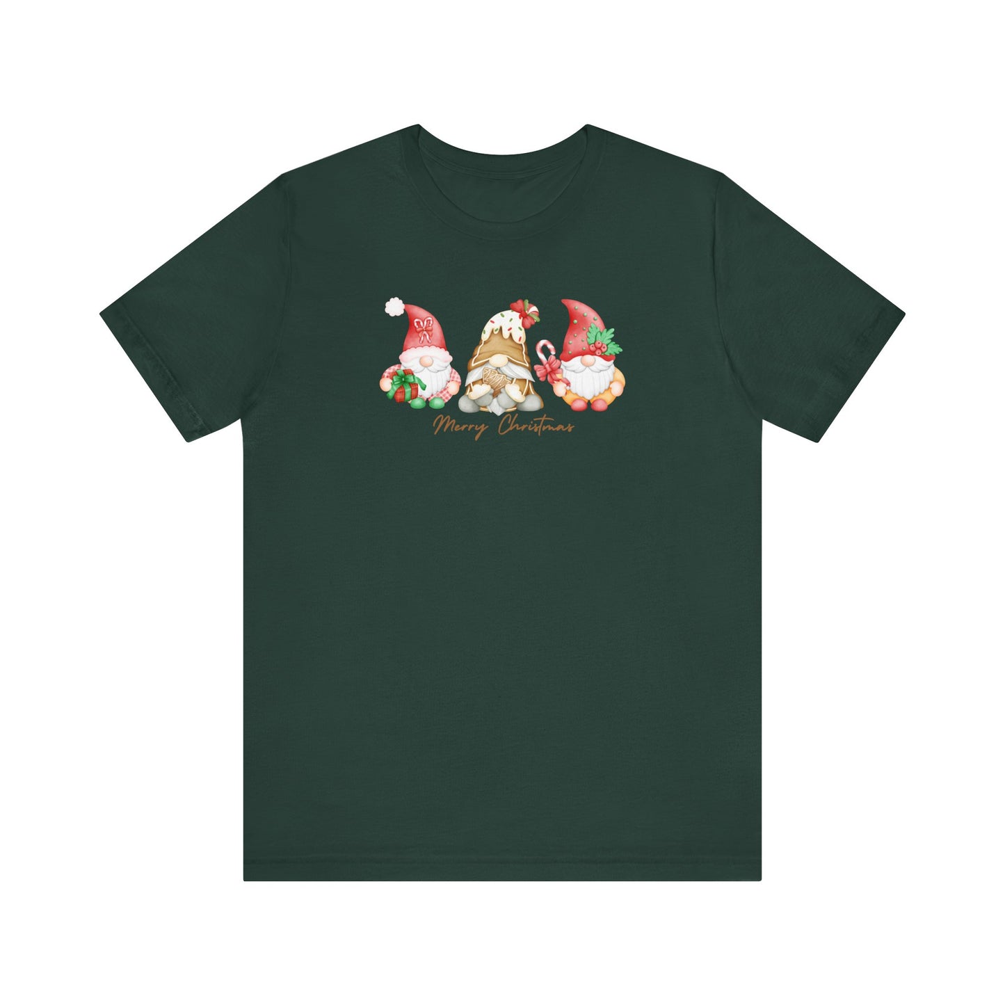 Merry Christmas Gnomes Short Sleeve Tee