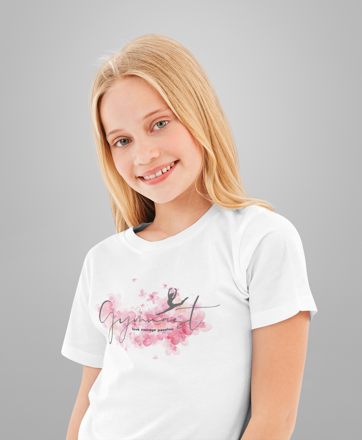 Gymnast Cherry Blossom Youth T-shirt