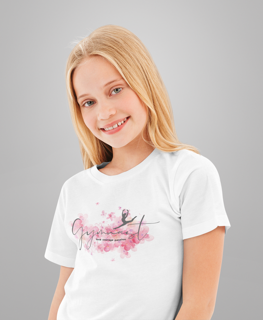Gymnast Cherry Blossom Youth T-shirt